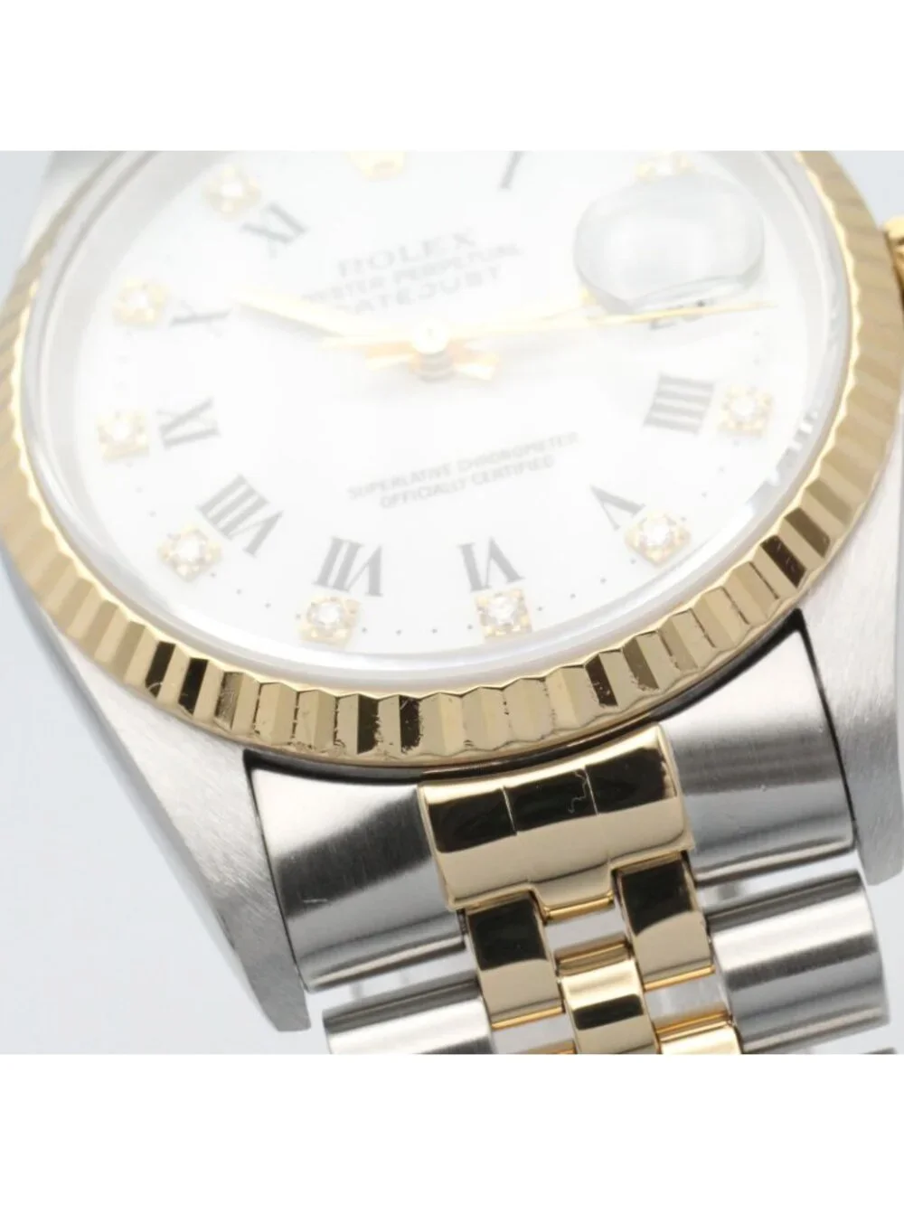 Rolex Datejust Diamond Number WH RO QP 18k Stainless Steel
